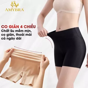 Quần mặc váy bảo hộ không lộ viền, quần mặc váy su đúc co dãn mềm mại, đáy may 2 lớp AMYBRA V8941