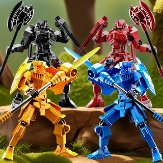 Dummy 13 Mô Hình Kit Robot Figure Mega Siêu Chiến Binh 13 Khớp Cử Động Linh Hoạt Tặng Kèm Bộ Phụ Kiện Chiến Đấu Ngầu Lòi