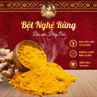 Bột Nghệ Rừng Hương Tày BK 100% Nguyên Chất Tự Nhiên Mịn Thơm Vàng Đậm Dùng Nấu Ăn Và Làm Đẹp