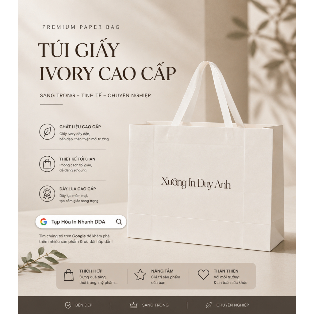 Túi giấy dây lụa Làm theo yêu cầu - Giá gốc tại xưởng - Vui lòng chat trước khi đặt - Min 10 Túi/Free Ship