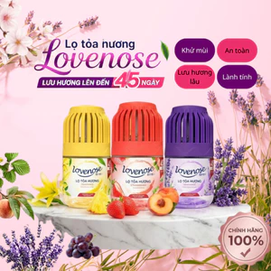 Lọ tỏa hương Lovenose chính hãng sáp thơm phòng tự nhiên khử mùi hôi nhà vệ sinh khó chịu lưu hương thơm lâu 180ml