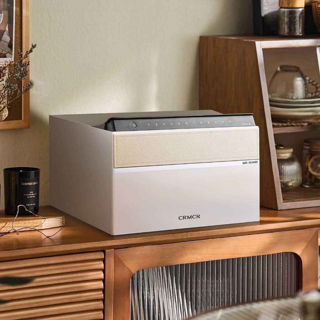 Két Sắt Xiaomi CRMCR 22MN Nhỏ Gọn Để Tủ, Bàn Làm Việc, Khóa Vân Tay Điện Tử, Bảo Hành 6 Năm Tại Nhà