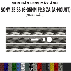 Skin dán Lens Sony Zeiss 16-35mm F2.8 ZA (A-mount) (Nhiều mẫu) | Decal Film 3M dán bảo vệ ống kính máy ảnh 16-35 mm