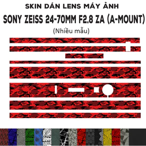 Skin dán Lens Sony Zeiss 24-70mm F2.8 ZA (A-mount) (Nhiều mẫu) | Decal Film 3M dán bảo vệ ống kính máy ảnh 24-70 mm