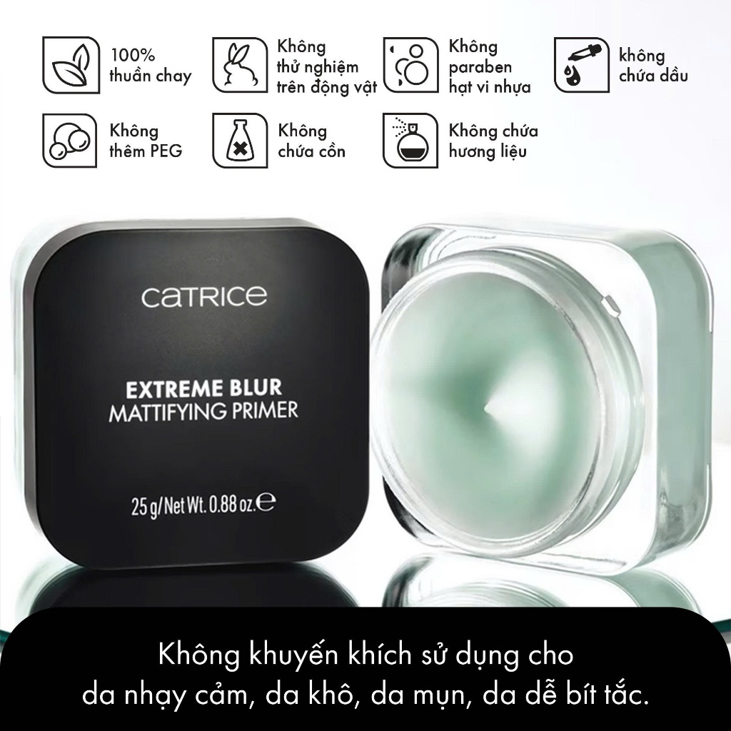 [Hàng Mới Về] Kem lót gel lạnh Catrice Extreme Blur Mattifying Primer 25g