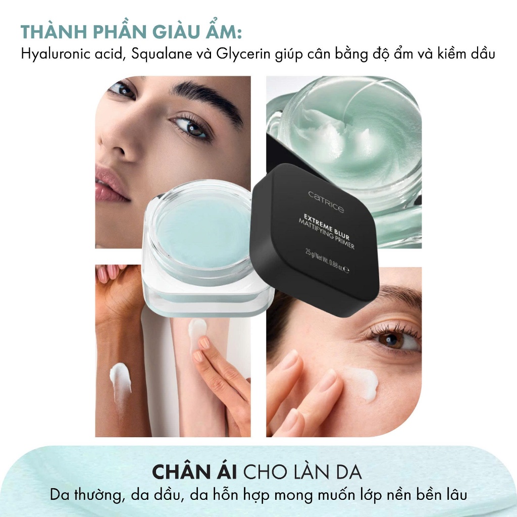 [Hàng Mới Về] Kem lót gel lạnh Catrice Extreme Blur Mattifying Primer 25g