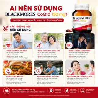 Viên uống bổ tim hỗ trợ sức khỏe Blackmores CoQ10 150mg lọ 30 viên