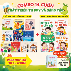 COMBO 4 CuốnThơ, Truyện, Đồng Dao, Câu Đố + COMBO 4 Cuốn Bách Khoa Toàn Thư Giáo Dục Sớm