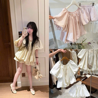 Set Bộ Áo bí hàng gió nhăn 2 lớp Loại 1 dành cho nữ