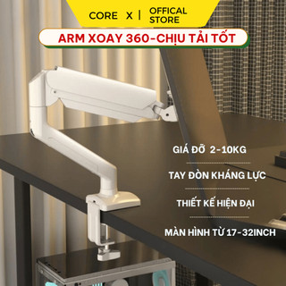Arm Màn Hình - Giá Treo Màn Hình Máy Tính xoay 360 độ, tải trọng 2-10kg, hỗ trợ 22-32 inch, BH12T .