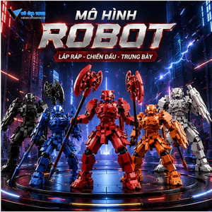 Đồ Chơi Lắp Ráp Mô Hình Kit Dummy Figure Robot Siêu Chiến Binh 13 Khớp Cử Động Linh Hoạt Kèm Phụ Kiện Chiến Đấu