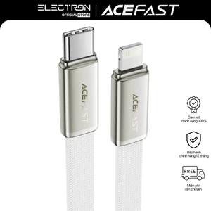 Cáp Sạc Nhanh ACEFAST C24-01 Type-C to I.P 30W Dài 1.2m Siêu Mỏng, Bọc Dù Chống Đứt Gãy