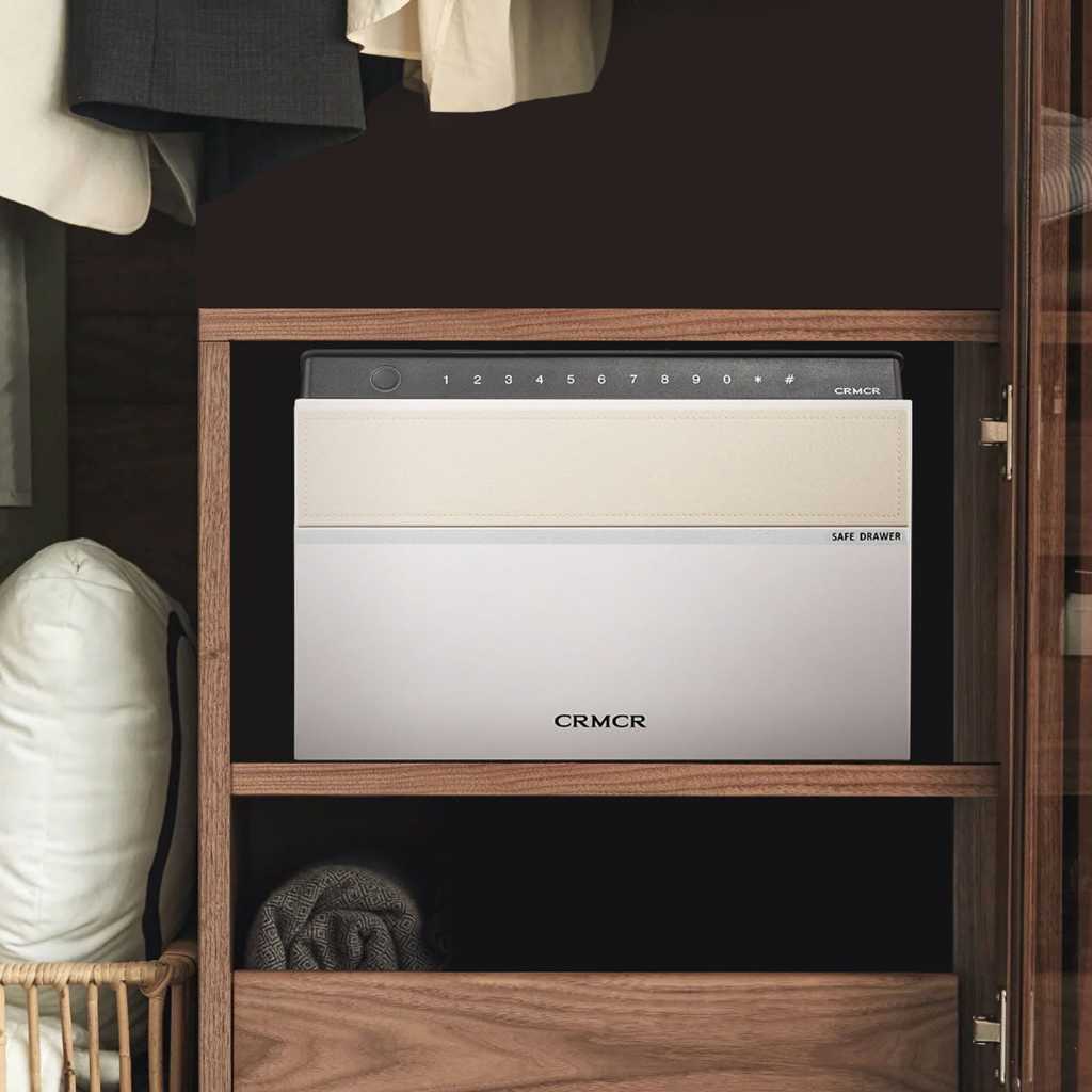 Két Sắt Xiaomi CRMCR 22MN Nhỏ Gọn Để Tủ, Bàn Làm Việc, Khóa Vân Tay Điện Tử, Bảo Hành 6 Năm Tại Nhà