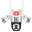 Camera YOOSEE ngoài trời 4 mắt (3 mắt xoay được) 3 màn hình tích hợp 54 LED siêu nét