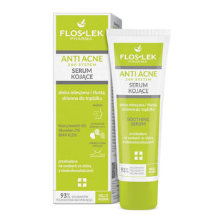 Tinh Chất Kiểm Soát Dầu Thừa, Giảm Mụn Floslek Anti Acne 24h System Soothing Serum