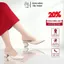 Giày Sục Nữ Mũi Vuông Màu Kem LUME 03, Da PU Cao Cấp, Đế Cao Su Non Chống Trơn Trượt, Đế Cao 3cm - 5cm (SỤC TVK)