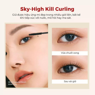 Chuốt mi Clio Kill Lash Superproof 7g chống nước, chống lem trôi, làm cong mi bền màu tự nhiên