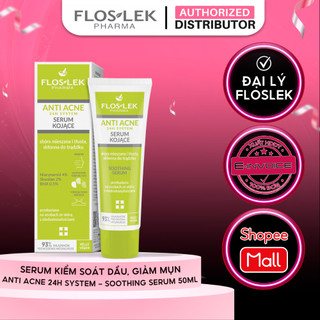 Tinh Chất Kiểm Soát Dầu Thừa, Giảm Mụn Floslek Anti Acne 24h System Soothing Serum