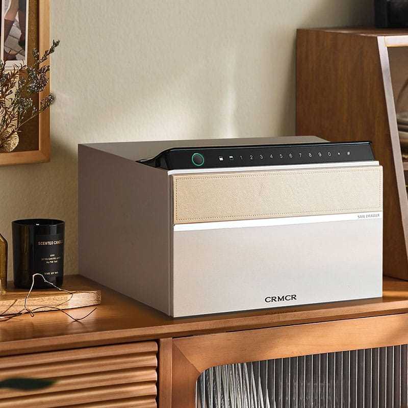 Két Sắt Xiaomi CRMCR 22MN Nhỏ Gọn Để Tủ, Bàn Làm Việc, Khóa Vân Tay Điện Tử, Bảo Hành 6 Năm Tại Nhà