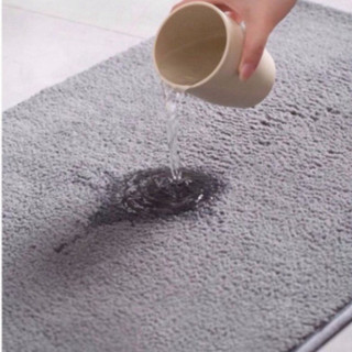 Thảm lau chân nhà tắm, thảm chùi chân nhà bếp lông cừu len mềm đế cao su thấm hút nước chống trượt