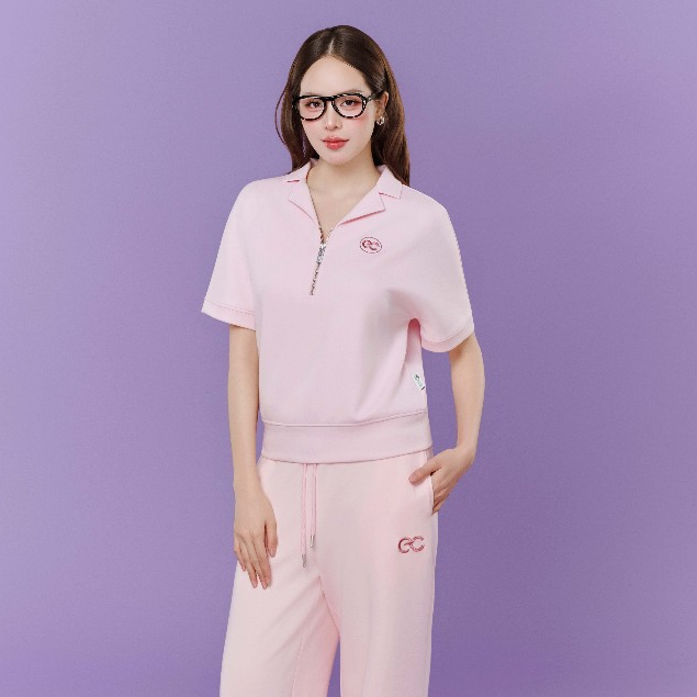 (ECC x Hương Giang) Set Bộ Vải Tencel ECOCHIC B222 Cổ Khóa Haflzip Quần Ống Suông Cao Cấp Chính Hãng