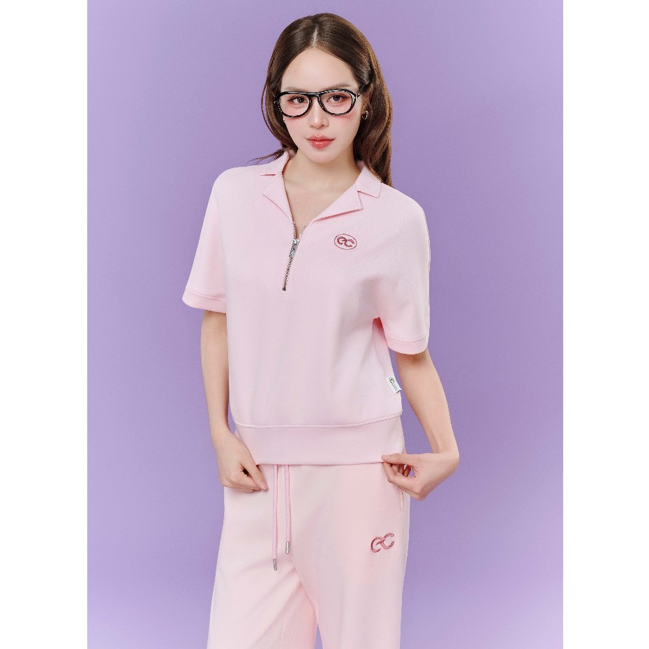 (ECC x Hương Giang) Set Bộ Vải Tencel ECOCHIC B222 Cổ Khóa Haflzip Quần Ống Suông Cao Cấp Chính Hãng
