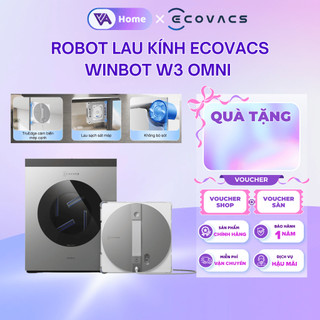 [ECOVACS] Robot lau kính Ecovacs Winbot W3 Omni - Lực hút 10.000Pa - Lau kính, gương, tường ốp đá