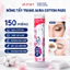 Bông Tẩy Trang Aura Beauty Thiết Kế Hai Mặt 150 Miếng 100% Cotton Không Viền