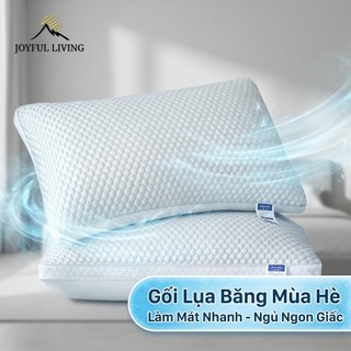 Gối mùa hè Joyful Living Bedding khiết 50x70cm - mát mẻ, thoáng khí, bông trắng tinh khiết