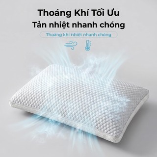 Gối mùa hè Joyful Living Bedding khiết 50x70cm - mát mẻ, thoáng khí, bông trắng tinh khiết