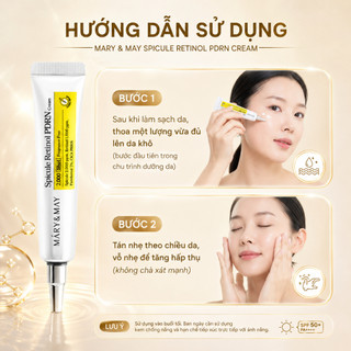 Kem Dưỡng Retinol Phục Hồi Da Mary&May PDRN Cream 15ml MP1529 - Tái Tạo Da Giảm Nhăn Mờ Thâm Căng Mịn