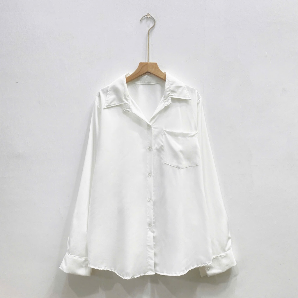 Áo Sơ Mi Dài Tay Màu Trendy Bigsize Nữ,Sơ Mi Form Rộng Che Mông Chất Vải Mát Không Nhăn SM20