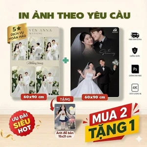 Ảnh tráng gương HD 4K Khung Để Bàn In Theo Yêu Cầu,Giá Xưởng Tốt