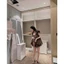 Set Hai Dây Tiểu Thư Tay Bèo Áo Babydoll Cổ Vuông Quần Short Bí Phồng - Đồ Đôi Mẹ Và Bé Gái