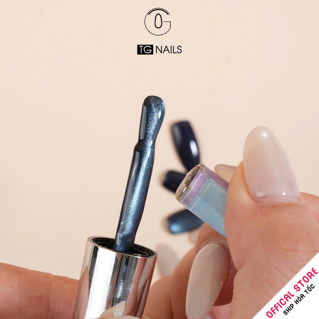 Sơn gel mắt mèo màu xanh lẻ hãng TG chai 10g