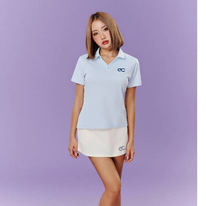 Áo Phông Cổ V Polo ECOCHIC Áo Form Logo In Chất Liệu Cao Cấp Mềm Mịn Chính Hãng B241