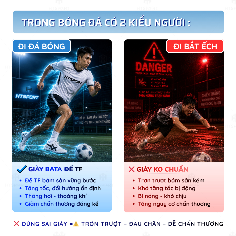 Giày Bata Vải Warrior Đá Bóng Đế Trắng TF, Khâu Full Đế Kèm Dây Chắc Chắn, Phù Hợp Sân Cỏ Nhân Tạo