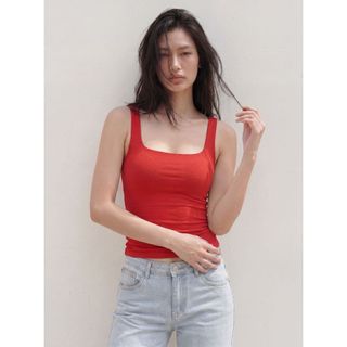 THEKIM COMBO 2 Áo thun hai dây bản to ( mút ngực tháo rời ) cổ U , áo thun hai dây quai to dáng dài sơ vin T229