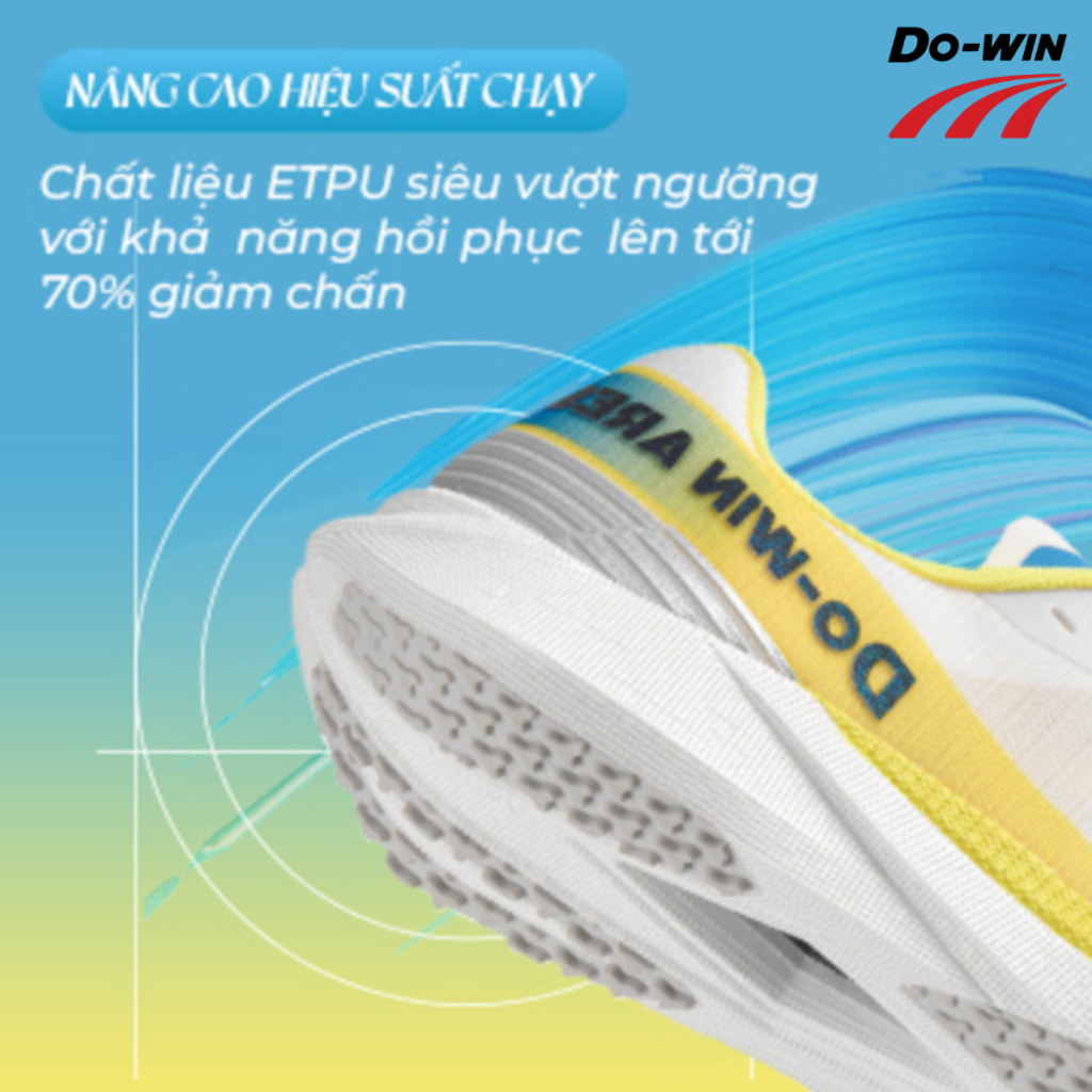 Ares 4 Pro - Giày thể thao chạy bộ nam nữ Công nghệ ET Carbon siêu nhẹ thoáng khí êm chân, siêu bền Do-win