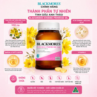 Tinh dầu hoa anh thảo Blackmores Evening Primrose Oil điều hòa nội tiết giảm mụn, đẹp da