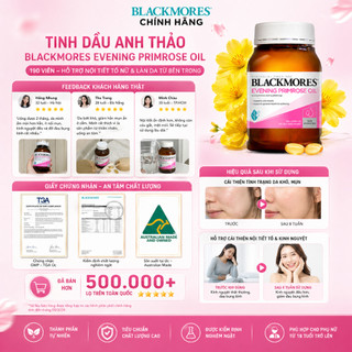 Tinh dầu hoa anh thảo Blackmores Evening Primrose Oil điều hòa nội tiết giảm mụn, đẹp da
