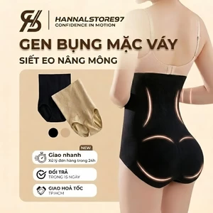 Quần Lót Gen BỤNG Định Hình Eo Dáng Lót Mặc Váy Ngắn–Cạp Cao,4 Thanh Chống Cuộn-NB01
