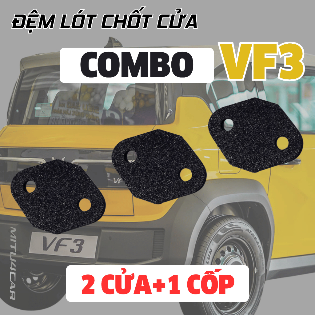 [VF3 & VF5] Miếng đóng cửa xe Vinfast VF3, VF5 combo cho tay nắm oto,giúp đóng cửa nhẹ nhàng êm ái-Sử dụng cho Vinfast