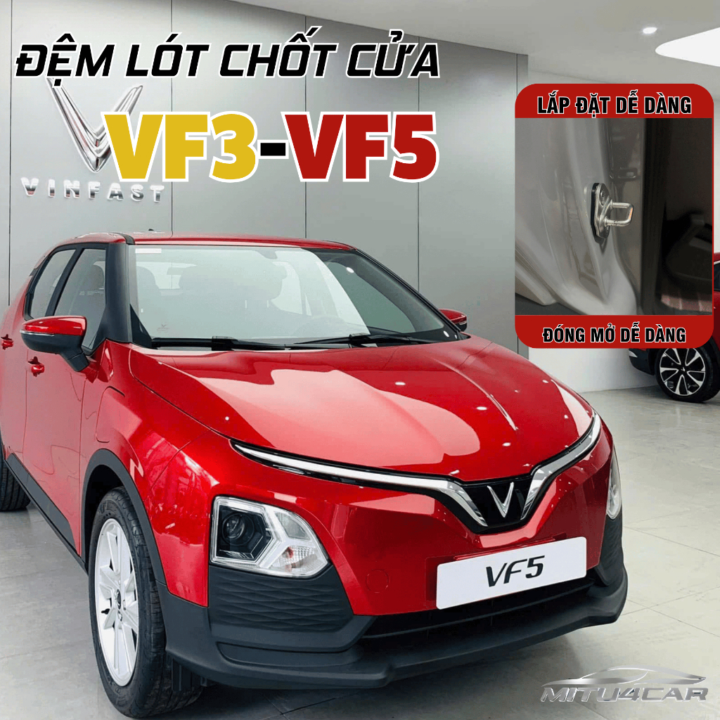 [VF3 & VF5] Miếng đóng cửa xe Vinfast VF3, VF5 combo cho tay nắm oto,giúp đóng cửa nhẹ nhàng êm ái-Sử dụng cho Vinfast