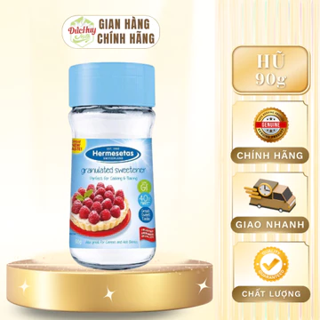 Đường Ăn Kiêng Hermesetas 90gr Lọ Thủy Tinh - Đường Ăn Kiêng Chính Hãng Nhập Khẩu Thụy Sỹ