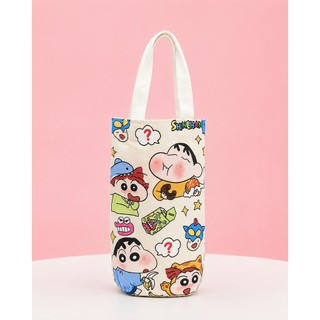 Túi Đựng Ly Giữ Nhiệt Shin Cậu Bé Bút Chì Túi Đựng Bình Nước Canvas Cute Dễ Thương