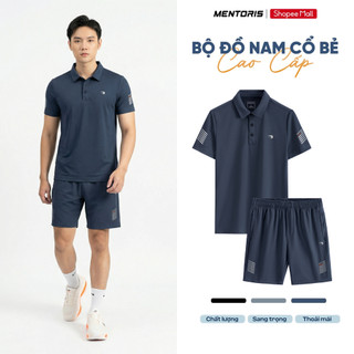Bộ Polo Thể Thao Nam MENTORIS Vải Chevron Weave Cao Cấp, Form Regular Fit,Co Giãn Thoáng Khí MBP2602