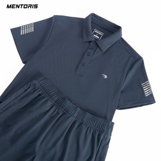 Bộ Polo Nam MENTORIS Vải Chevron Weave Co Giãn, Thoáng Khí, Phong Cách Thể Thao MBP2602