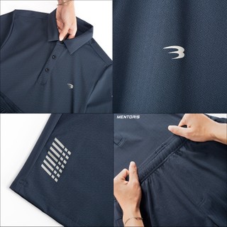 Bộ Polo Thể Thao Nam MENTORIS Vải Chevron Weave Cao Cấp, Form Regular Fit,Co Giãn Thoáng Khí MBP2602