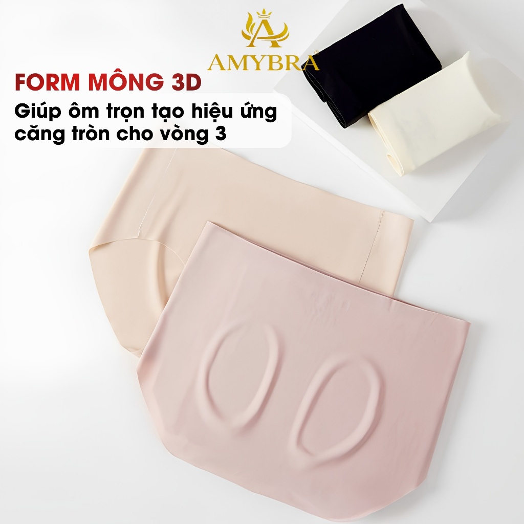 [ MẪU MỚI 2026 ] Quần Lót Nữ Su Chống Lộ Vùng Tam Giác, Quần Chip Đáy Lót Đệm Bảo Hộ Mềm Mại AMYBRA L0523